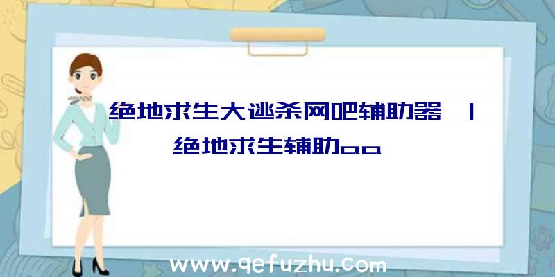 「绝地求生大逃杀网吧辅助器」|绝地求生辅助aa